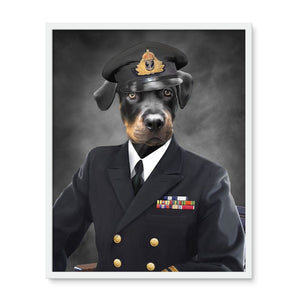 The Naval Chief: Custom Pet Canvas - Paw & Glory - Dog Portraits - Pet Portraits