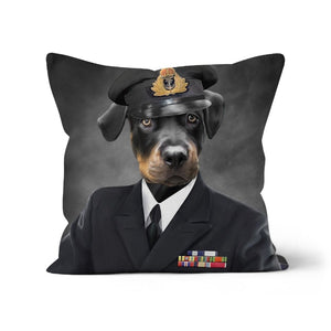 The Naval Chief: Custom Pet Pillow - Paw & Glory - Dog Portraits - Pet Portraits