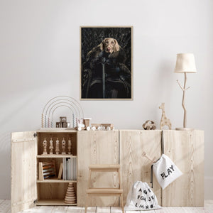 The Night King: Custom Pet Portrait - Paw & Glory - Dog Portraits - Pet Portraits