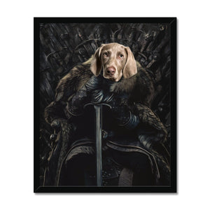 The Night King: Custom Pet Portrait - Paw & Glory - Dog Portraits - Pet Portraits