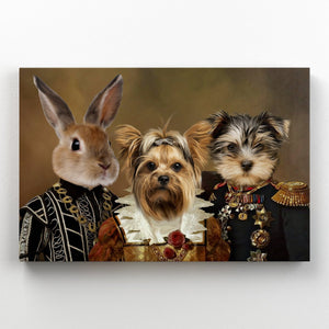The Nobles: Custom Pet Canvas - Paw & Glory - Dog Portraits - Pet Portraits