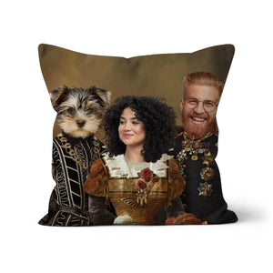 The Nobles: Custom Pet & Owner Pillow - Paw & Glory - Dog Portraits - Pet Portraits