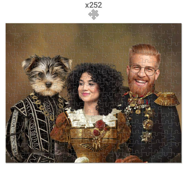 The Nobles: Custom Pet & Owner Puzzle | royal pet portrait | Paw & Glory