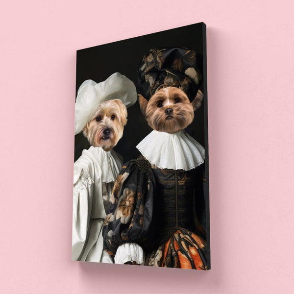 The Noblewomen: Custom Pet Canvas | custom pet canvas | Paw & Glory