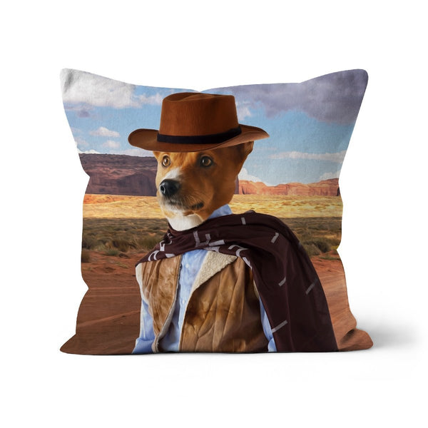 The Outlaw Custom Pet Pillow | Funny Pet Portrait | Paw & Glory