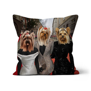 The Pawdashians: Custom Pet Pillow - Paw & Glory - Dog Portraits - Pet Portraits