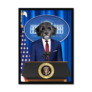 The Pawresident: Custom Pet Portrait - Paw & Glory - Dog Portraits - Pet Portraits