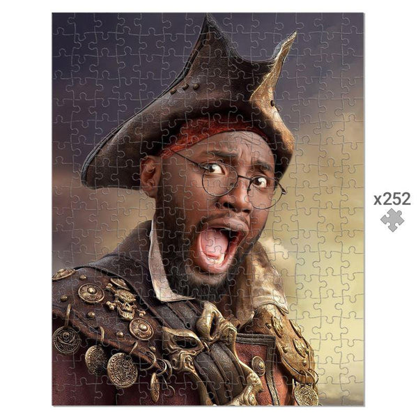 The Pirate Custom Hooman Puzzle | Funny Pet Portrait | Paw & Glory