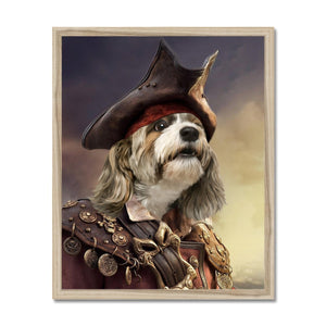 The Pirate: Custom Pet Portrait - Paw & Glory - Dog Portraits - Pet Portraits