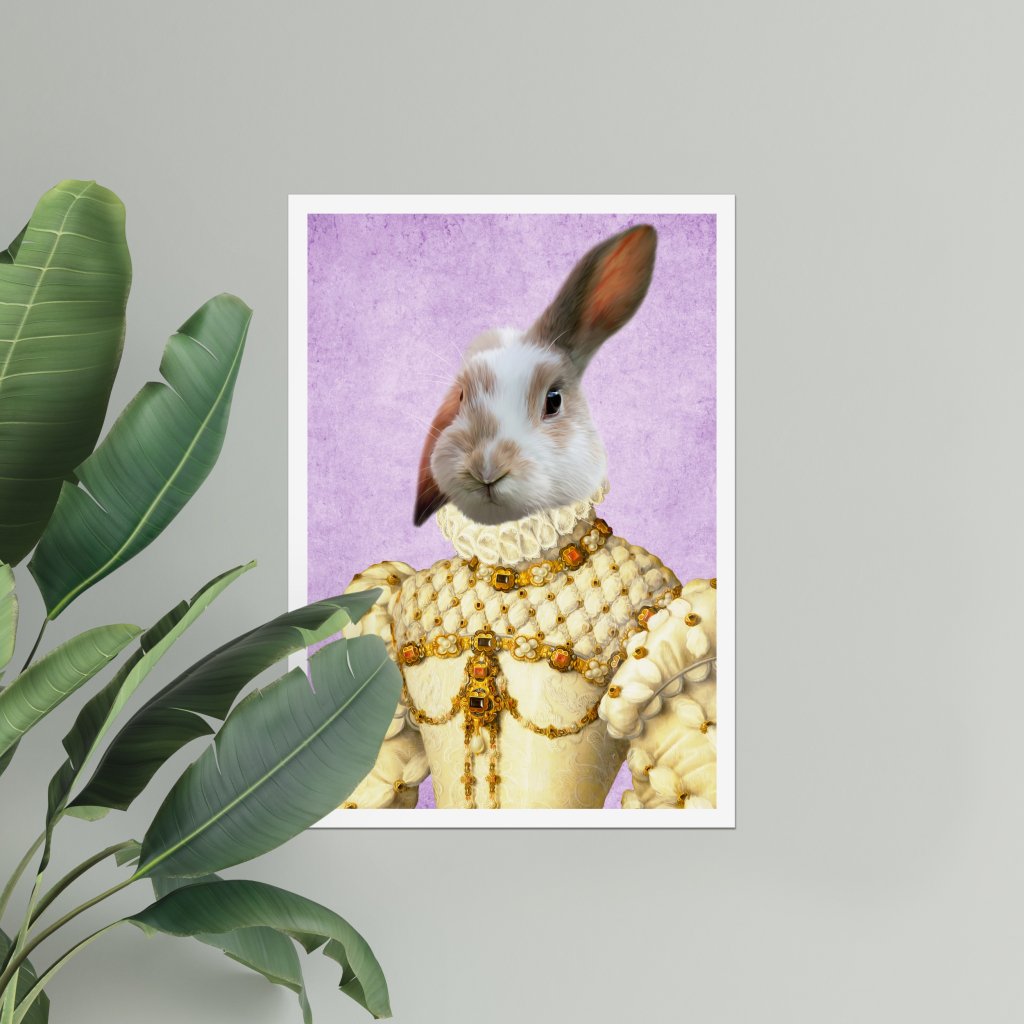 The Princess: Custom Pet Poster - Paw & Glory - Dog Portraits - Pet Portraits