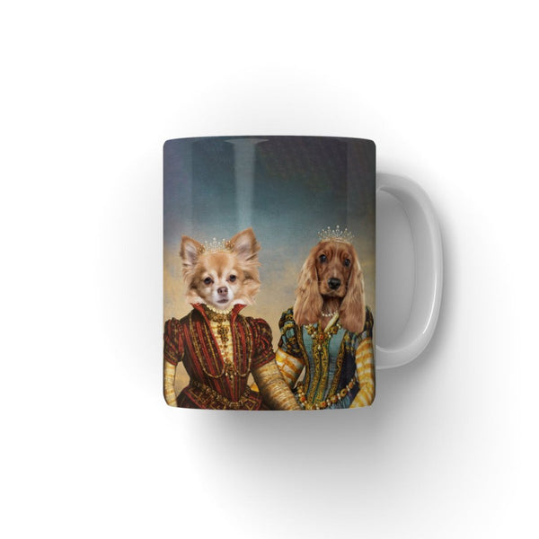 The Princesses: Custom Pet Coffee Mug | royal pet portrait | Paw & Glory