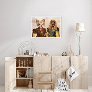 The Princesses: Custom Pet Poster - Paw & Glory - Dog Portraits - Pet Portraits