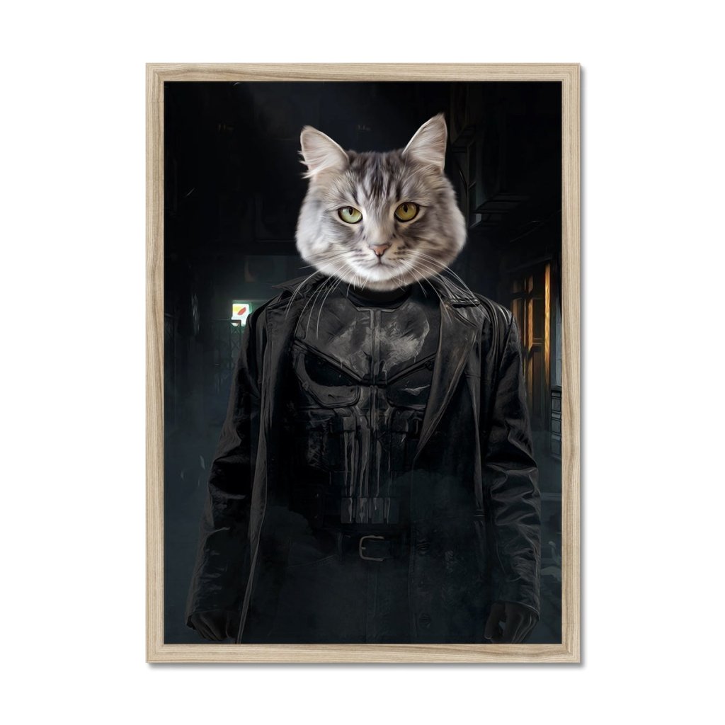 The Punisher: Custom Pet Portrait - Paw & Glory - Dog Portraits - Pet Portraits