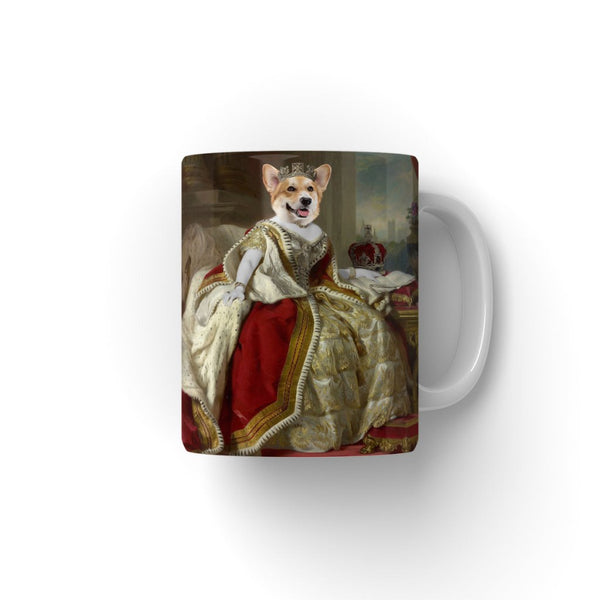 The Queen: Custom Pet Coffee Mug | royal pet portrait | Paw & Glory