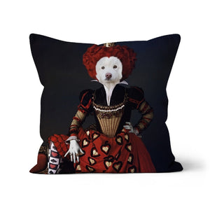The Queen Of Hearts: Custom Pet Pillow - Paw & Glory - Dog Portraits - Pet Portraits