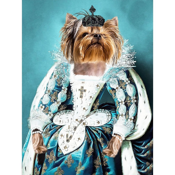 The Queen Regent: Custom Digital Download Pet Portrait | royal pet portrait | Paw & Glory