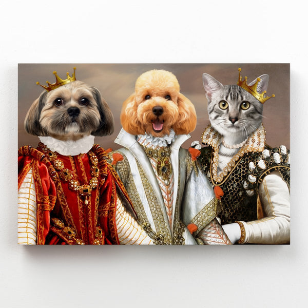 The Queens: Custom Pet Canvas | custom canvas print | Paw & Glory