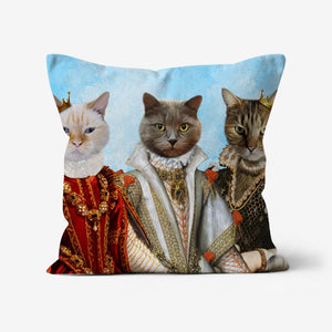 The Queens: Custom Pet Pillow - Paw & Glory - Dog Portraits - Pet Portraits