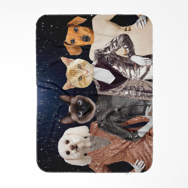 City Glamour Star Custom Pet Blanket | Pet Lover Gift | Paw & Glory