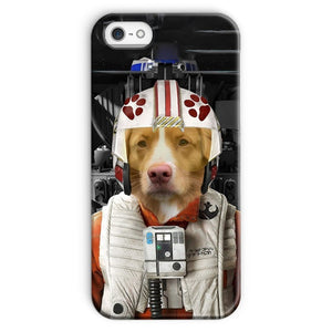 The Rebel Pilot (Star Wars Inspired): Custom Pet Phone Case - Paw & Glory - Dog Portraits - Pet Portraits