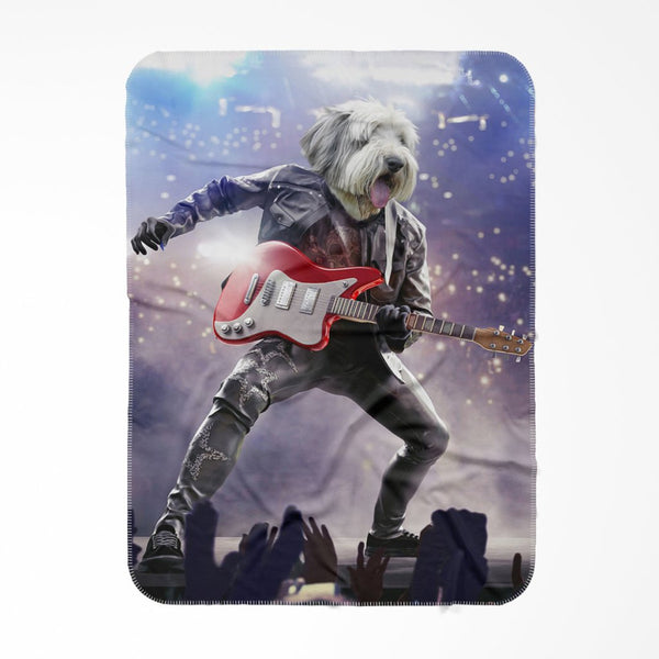 Rock Star Custom Pet Blanket | Pet Lover Gift | Paw & Glory