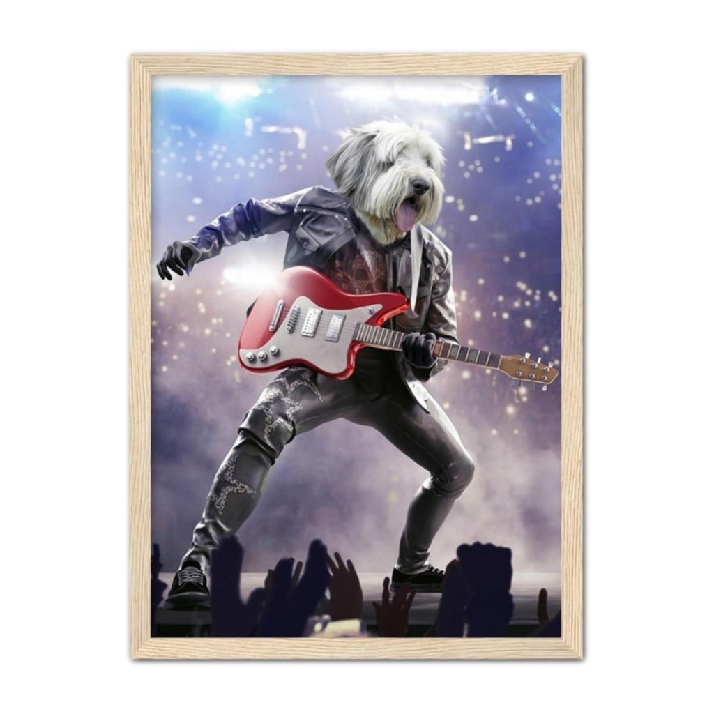 Rock Star Custom Pet Portrait | Custom Pet Portrait | Paw & Glory