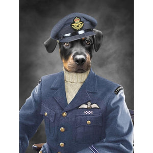 The Royal Airforce Pilot: Custom Digital Download Pet Portrait - Paw & Glory - Dog Portraits - Pet Portraits