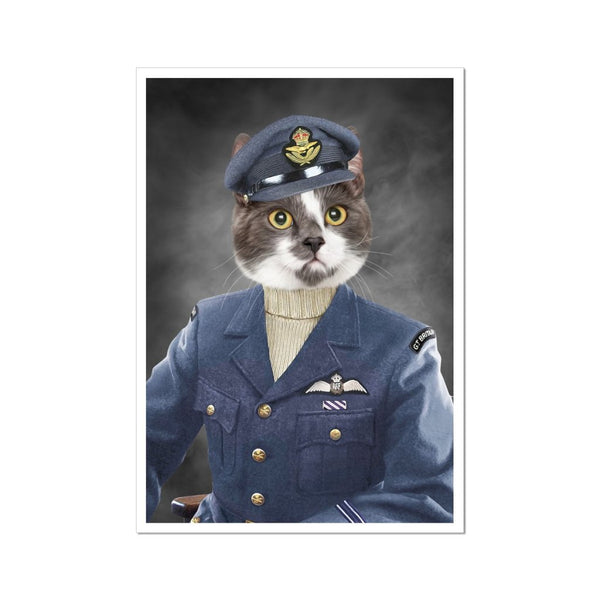The Royal Airforce Pilot: Custom Pet Poster - Paw & Glory - Dog Portraits - Pet Portraits