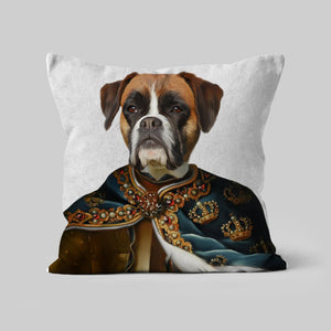 The Royal Knight: Custom Pet Pillow - Paw & Glory - Dog Portraits - Pet Portraits