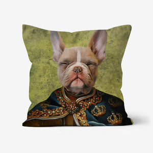 The Royal Knight: Custom Pet Pillow - Paw & Glory - Dog Portraits - Pet Portraits