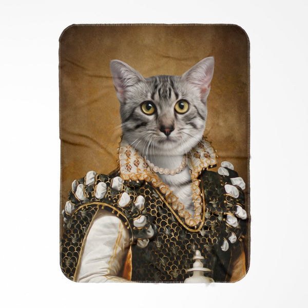The Savant: Custom Pet Blanket | royal pet portrait | Paw & Glory