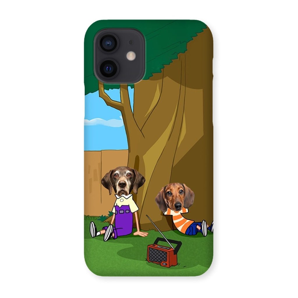 Cartoon Schemer Duo Custom Pet Phone Case | Custom Pet Artwork | Paw & Glory