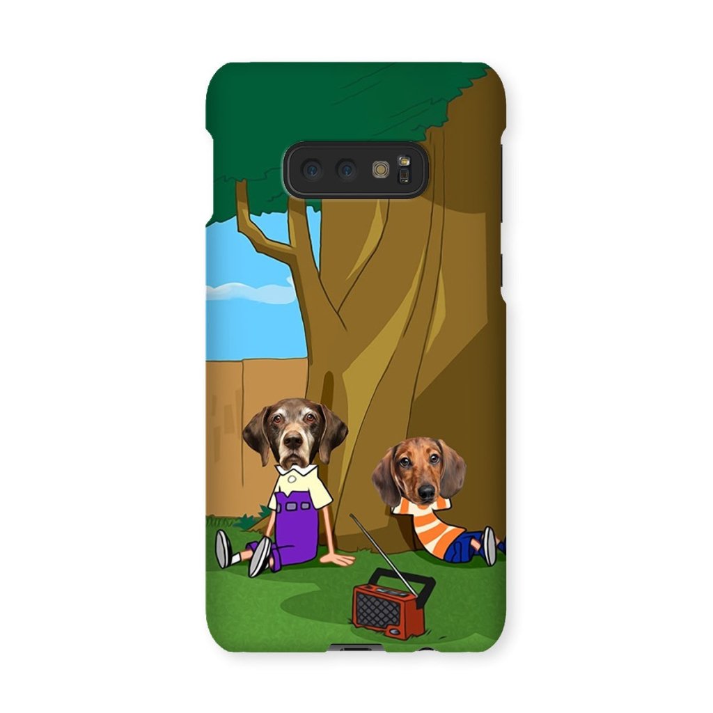 Cartoon Schemer Duo Custom Pet Phone Case | Custom Pet Artwork | Paw & Glory