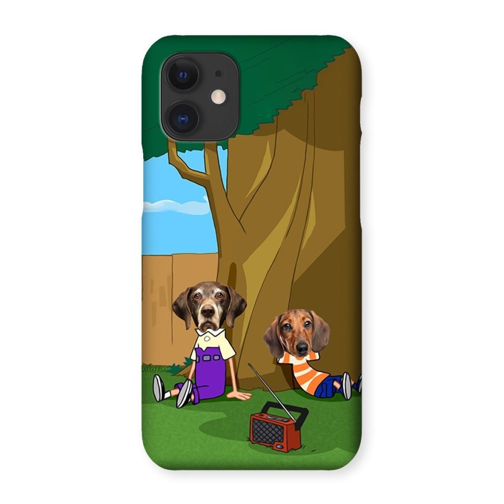 Cartoon Schemer Duo Custom Pet Phone Case | Custom Pet Artwork | Paw & Glory