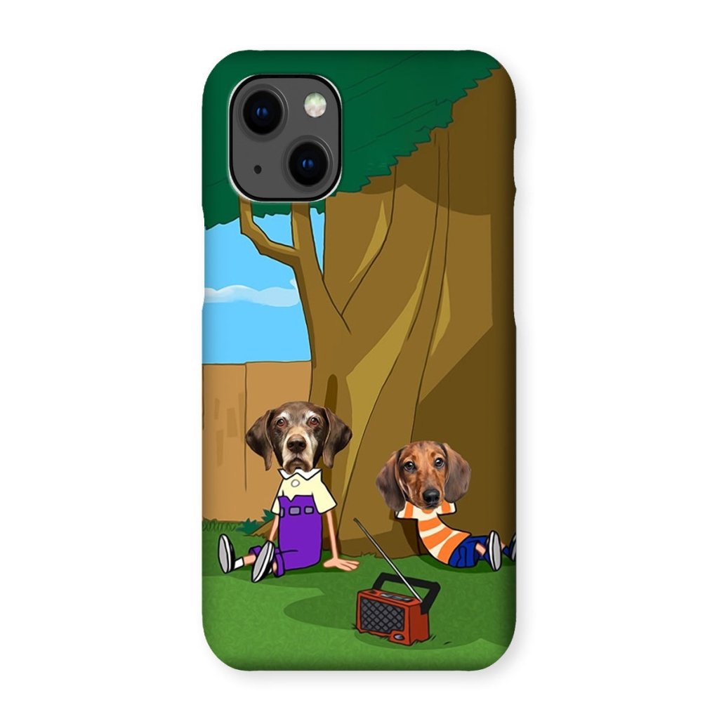 Cartoon Schemer Duo Custom Pet Phone Case | Custom Pet Artwork | Paw & Glory