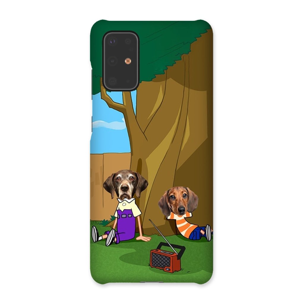 Cartoon Schemer Duo Custom Pet Phone Case | Custom Pet Artwork | Paw & Glory