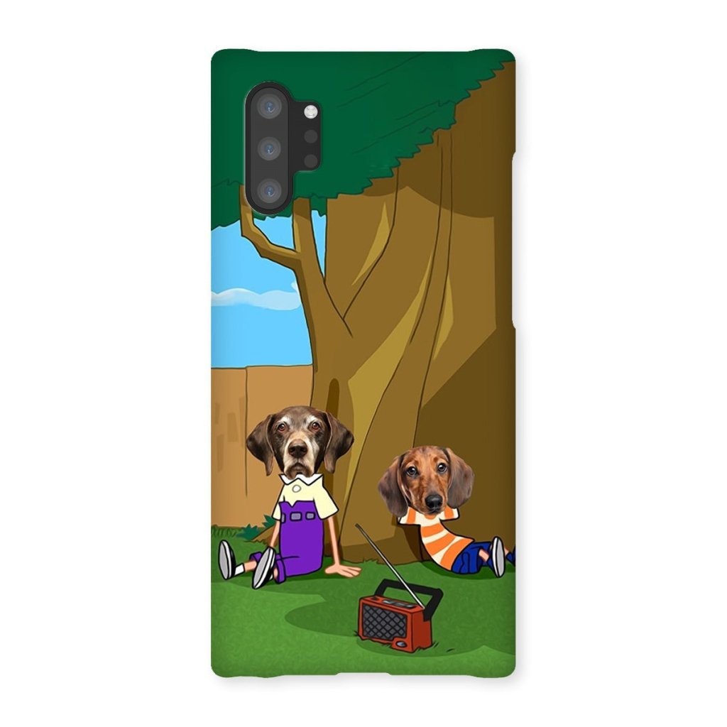 Cartoon Schemer Duo Custom Pet Phone Case | Custom Pet Artwork | Paw & Glory