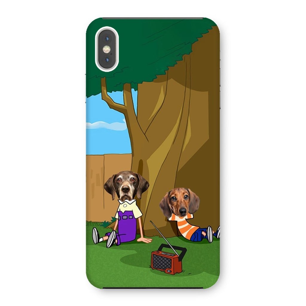 Cartoon Schemer Duo Custom Pet Phone Case | Custom Pet Artwork | Paw & Glory