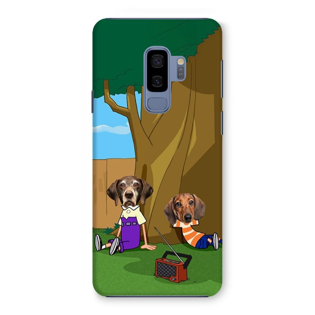 Cartoon Schemer Duo Custom Pet Phone Case | Custom Pet Artwork | Paw & Glory