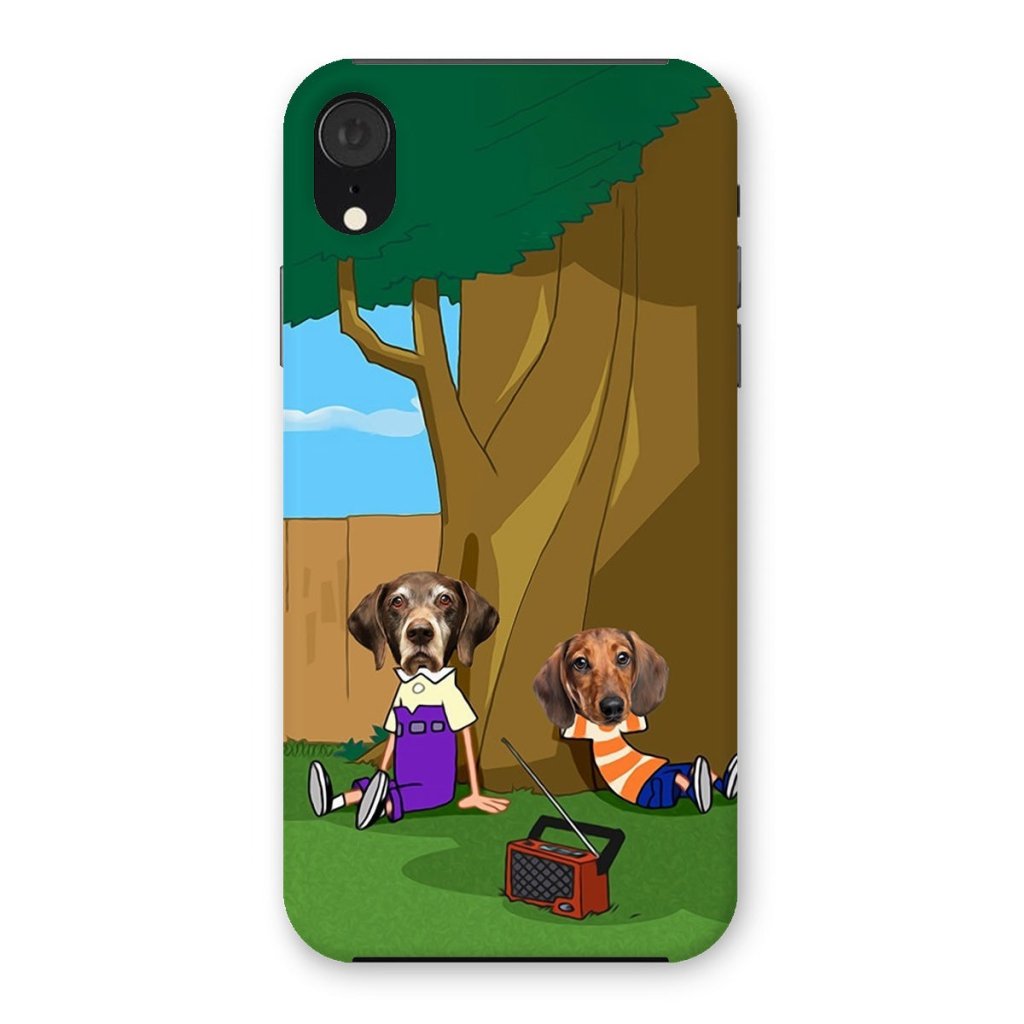 Cartoon Schemer Duo Custom Pet Phone Case | Custom Pet Artwork | Paw & Glory