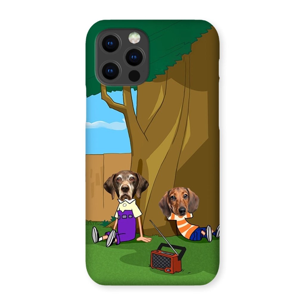Cartoon Schemer Duo Custom Pet Phone Case | Custom Pet Artwork | Paw & Glory