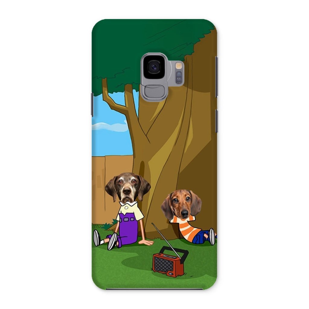 Cartoon Schemer Duo Custom Pet Phone Case | Custom Pet Artwork | Paw & Glory