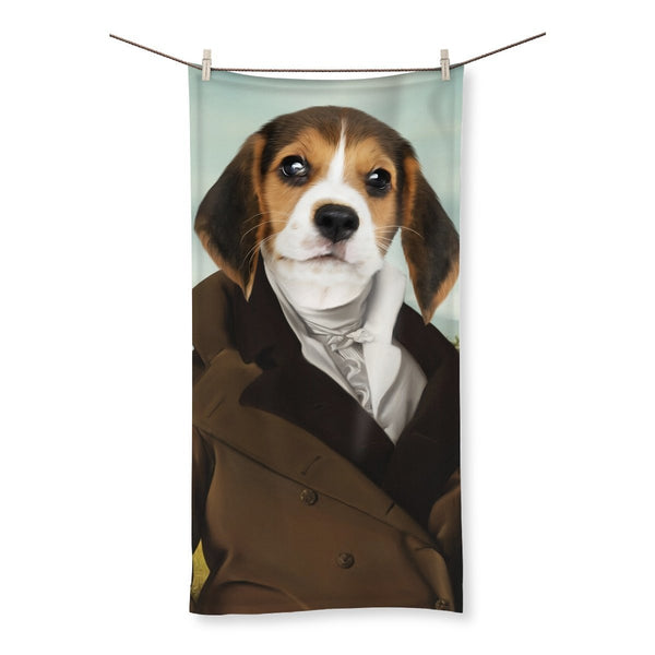 The Scholar: Custom Pet Towel | royal pet portrait | Paw & Glory