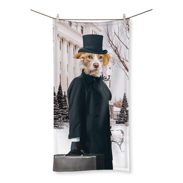 Christmas Miser Custom Pet Towel | Pet Lover Gift | Paw & Glory
