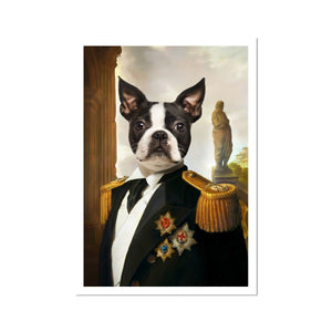 The Sergeant: Custom Pet Portrait - Paw & Glory - Dog Portraits - Pet Portraits