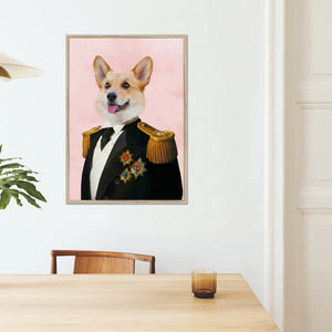The Sergeant: Custom Pet Portrait - Paw & Glory - Dog Portraits - Pet Portraits
