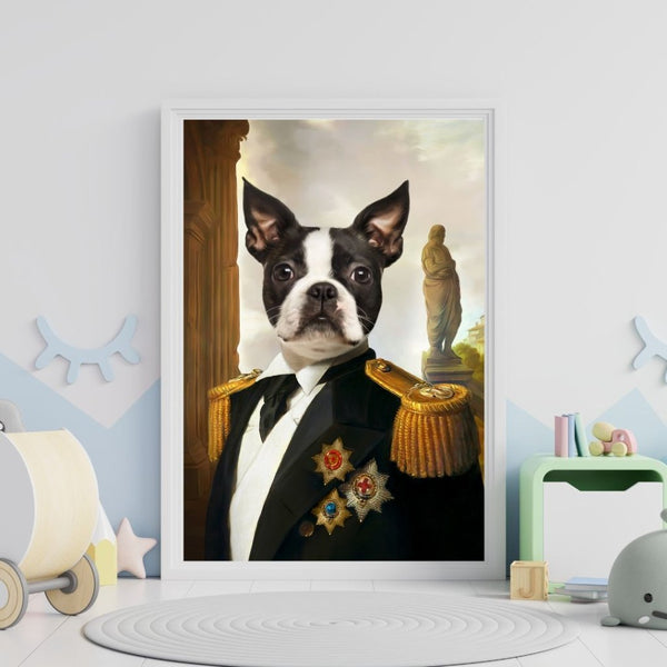 The Sergeant: Custom Pet Portrait | framed pet portrait | Paw & Glory