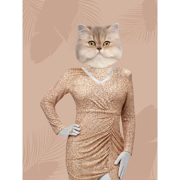 Coastal Glamour Star Custom Digital Pet Portrait | Custom Pet Portrait | Paw & Glory