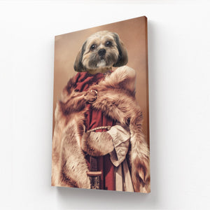 The She Viking: Custom Pet Canvas - Paw & Glory - Dog Portraits - Pet Portraits