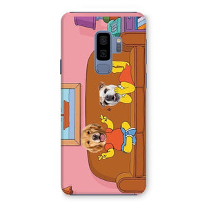 The Simpsons (Bart and Lisa): Custom Pet Phone Case - Paw & Glory - Dog Portraits - Pet Portraits